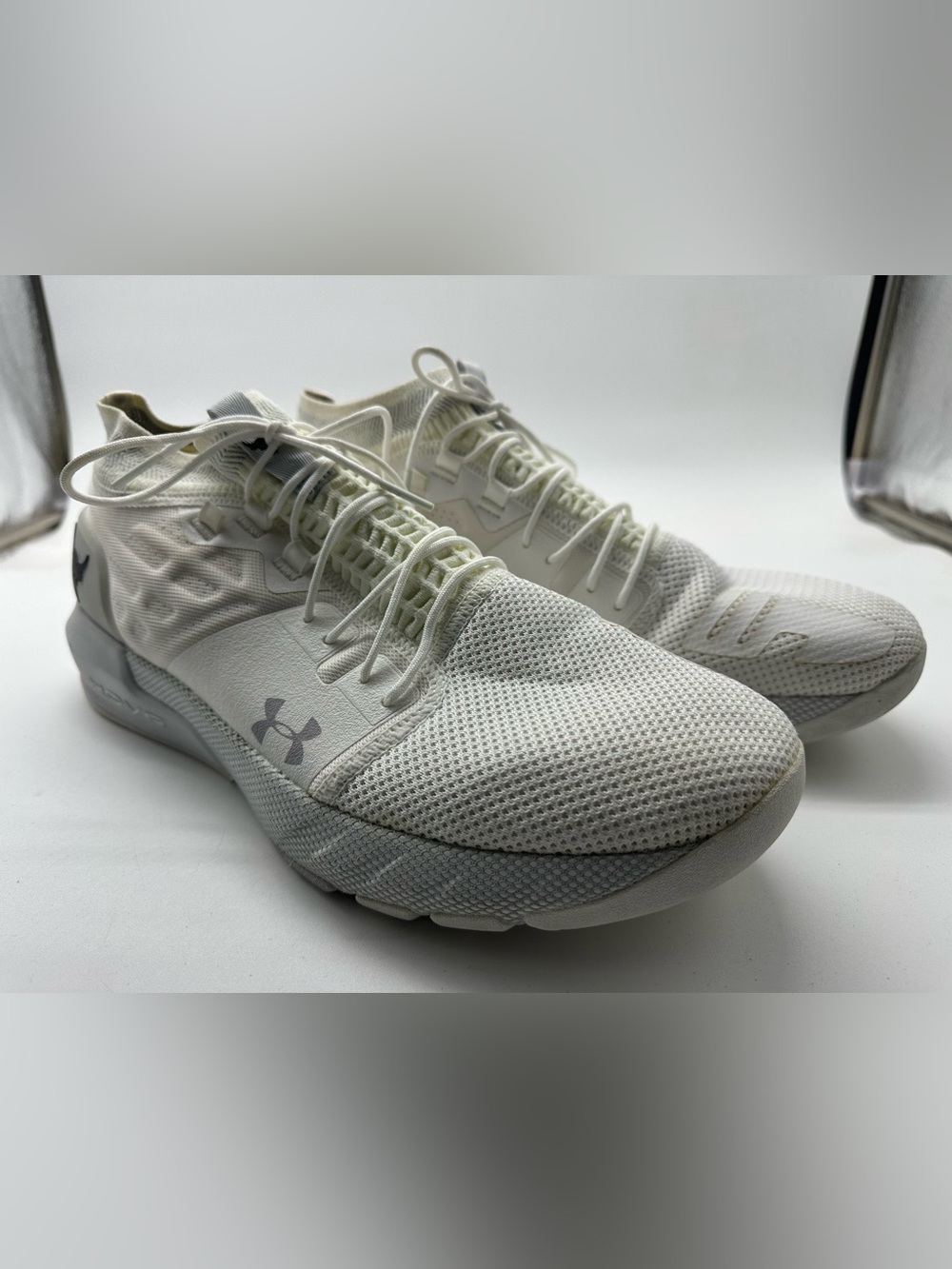 Project rock Under Armour white & cream sneakers size 14